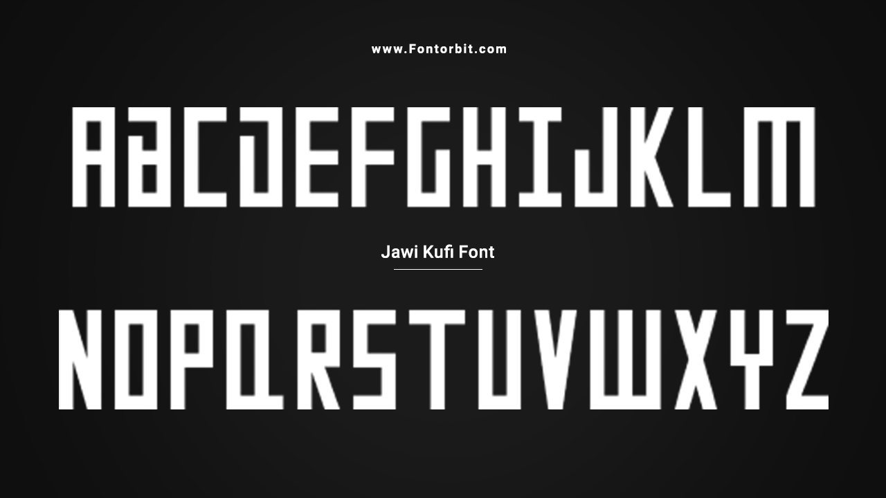 Jawi Kufi Font Family Includes