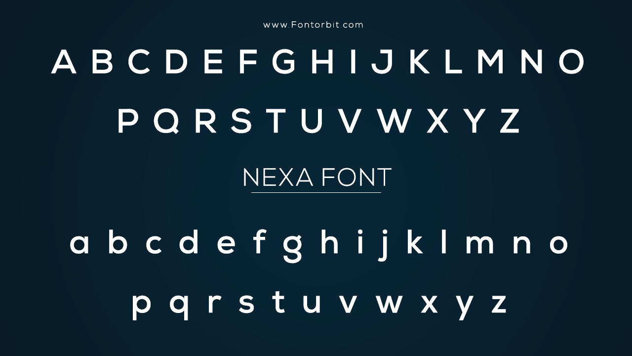 Nexa Font Family Includes