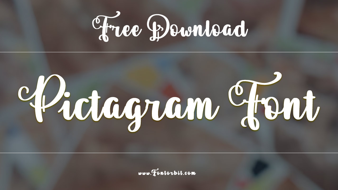 Pictagram Font