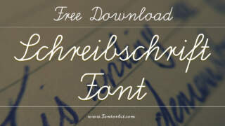 View Of Schreibschrift Font