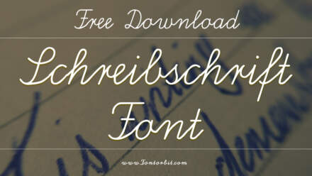 View Of Schreibschrift Font
