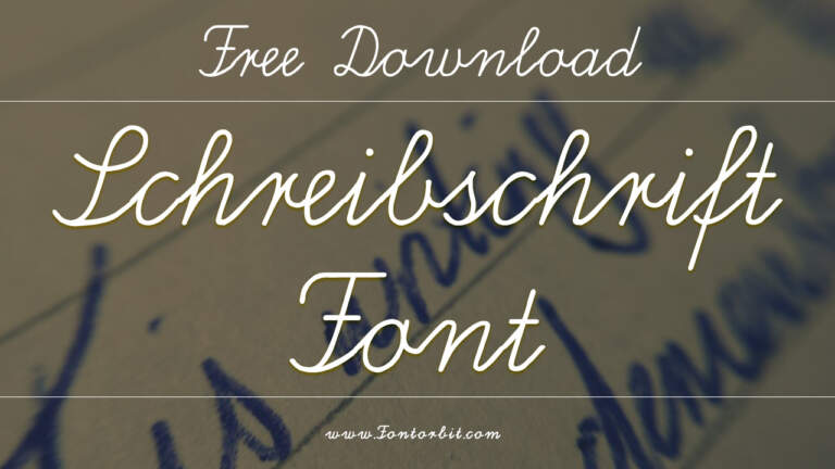 Schreibschrift Font