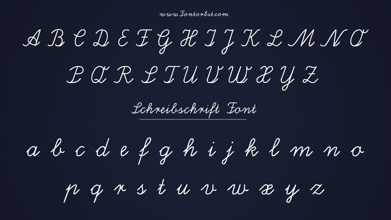 Schreibschrift Font Information