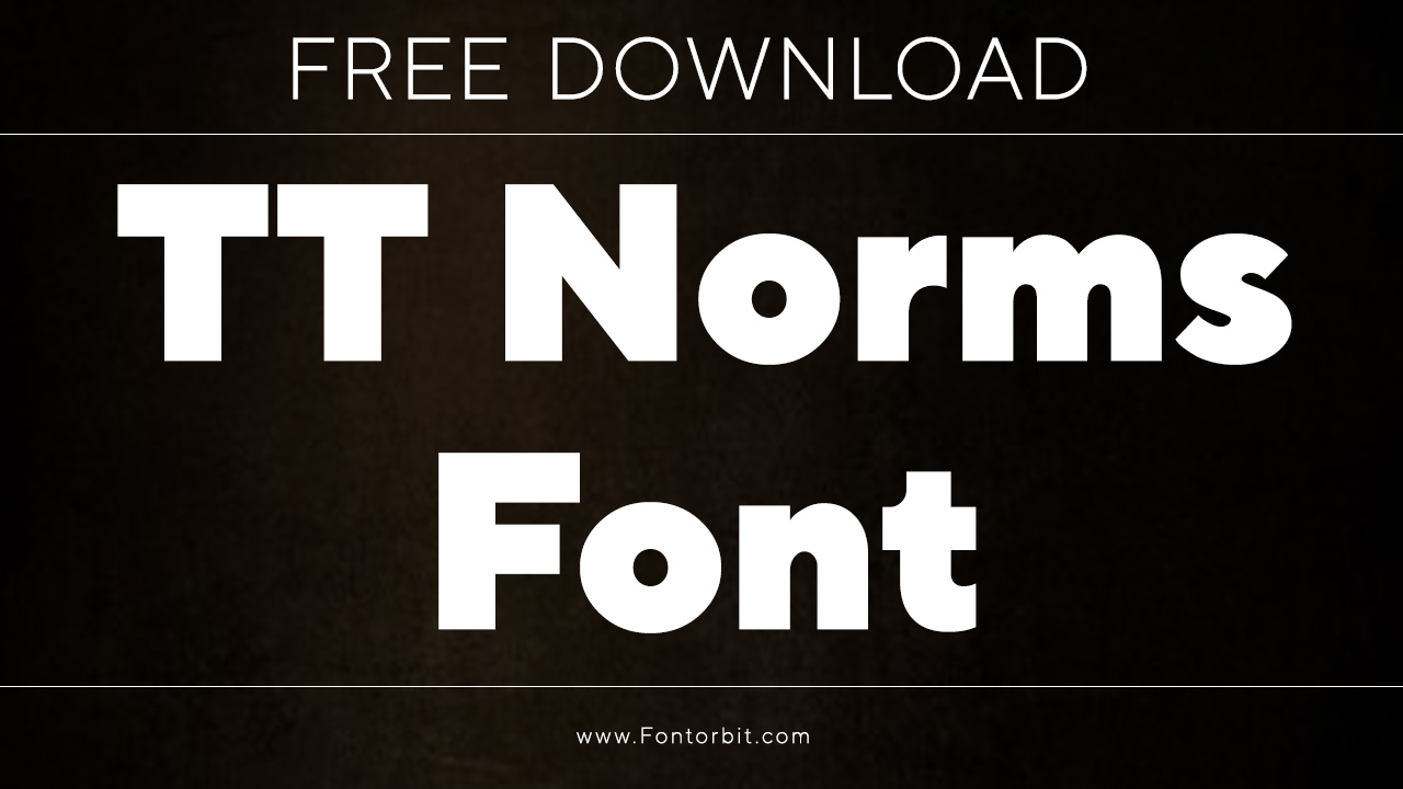 TT Norms Font