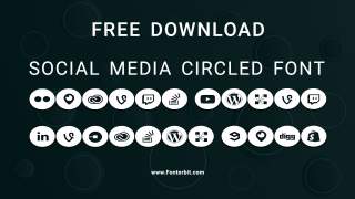 Express Your Brand Better With Social Media Circled Font