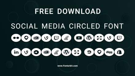 Express Your Brand Better With Social Media Circled Font