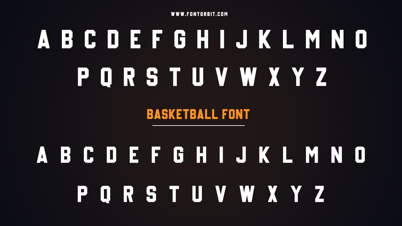 Popular Basketball Font Families
