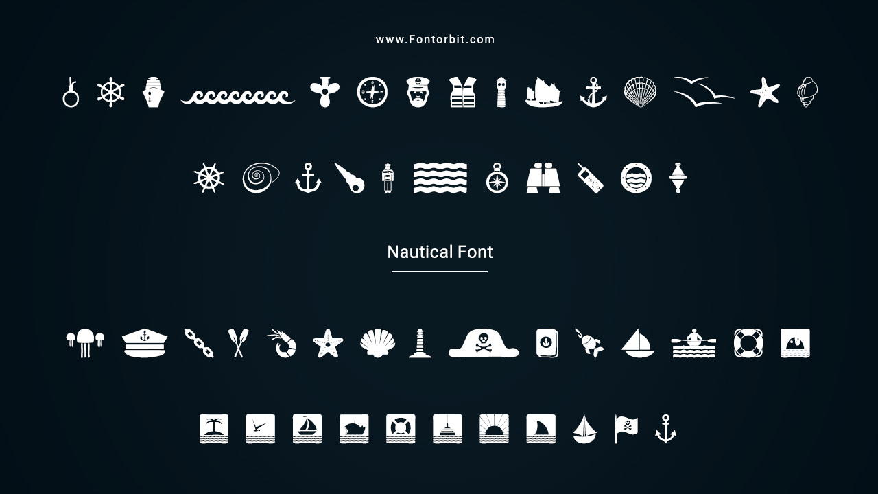 Popular Nautical Font Families