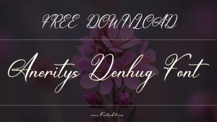 Aneritys Denhug Font: Elevate Your Design Projects With Elegance