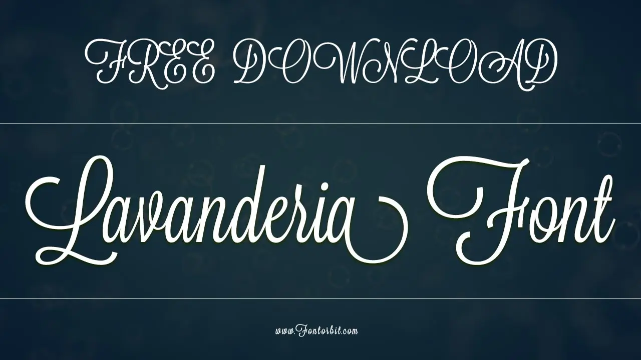 Lavanderia Font