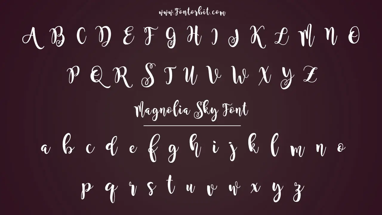 Magnolia Sky Font Family Overview
