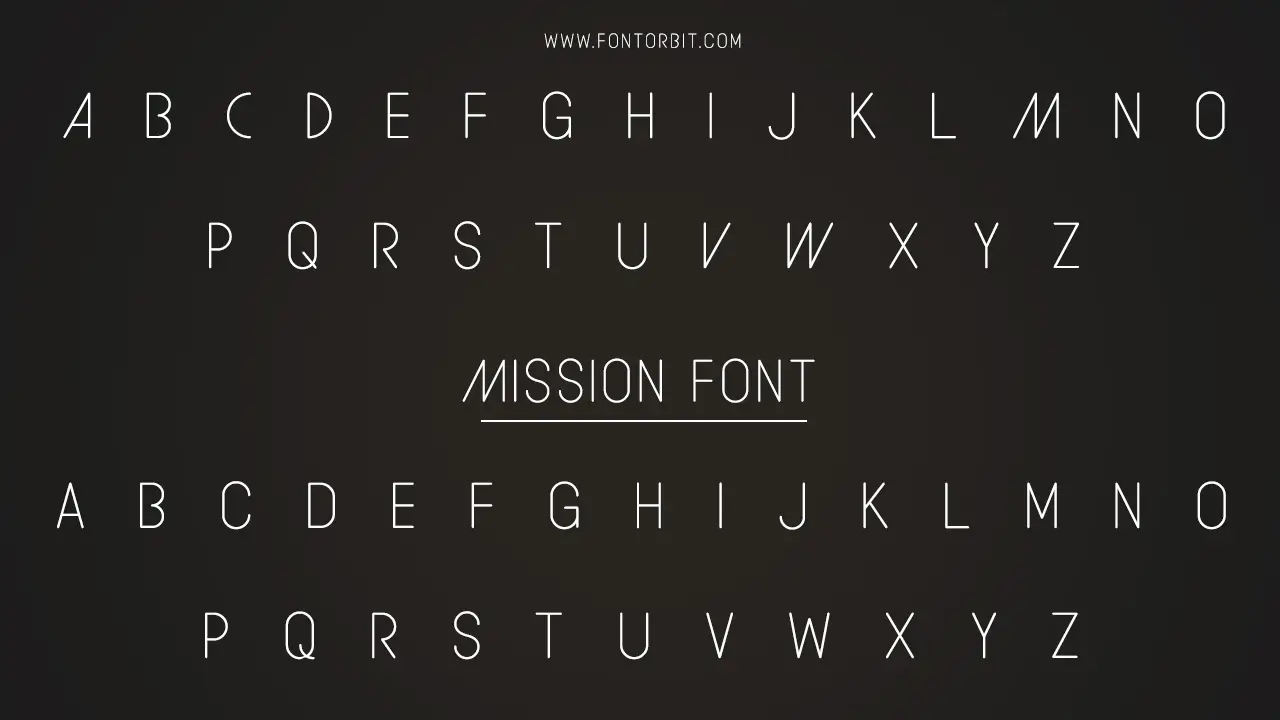 Mission Font Family