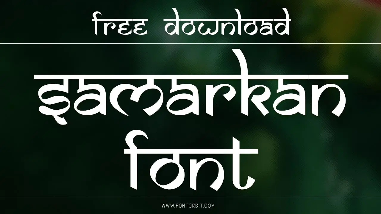 Samarkan Font