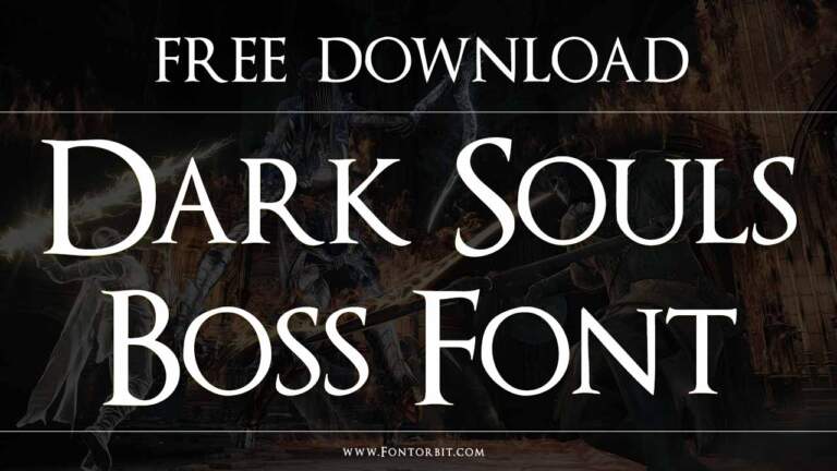 Dark Souls Boss Font
