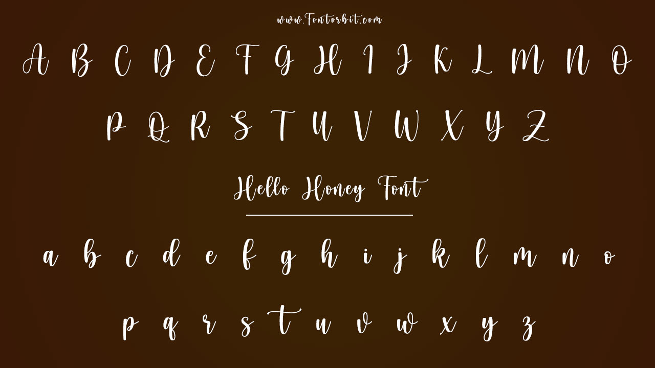 Hello Honey Font Family Styles