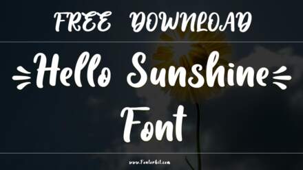 Warmth Meets Vintage Charm: The Hello Sunshine Font By Nicky Laatz