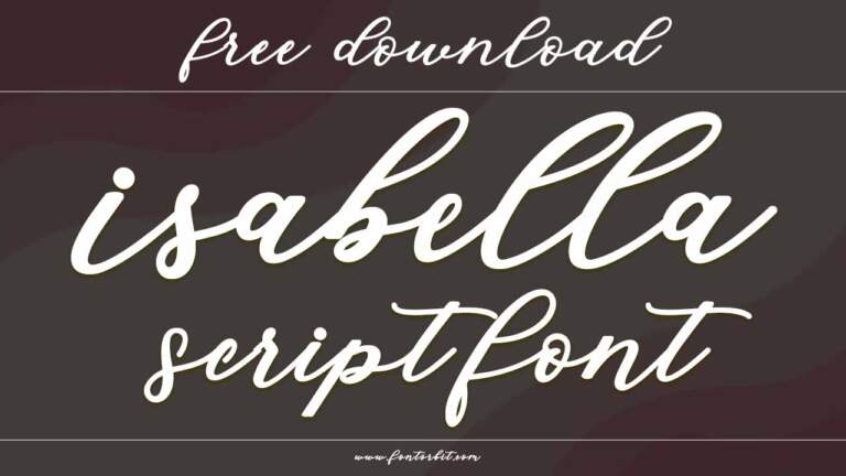 Isabella Script Font