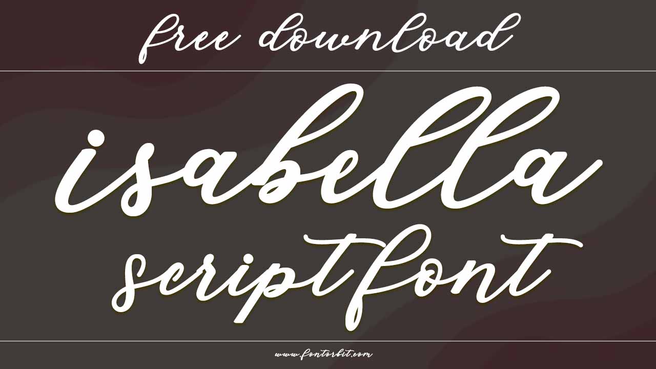 Isabella Script Font