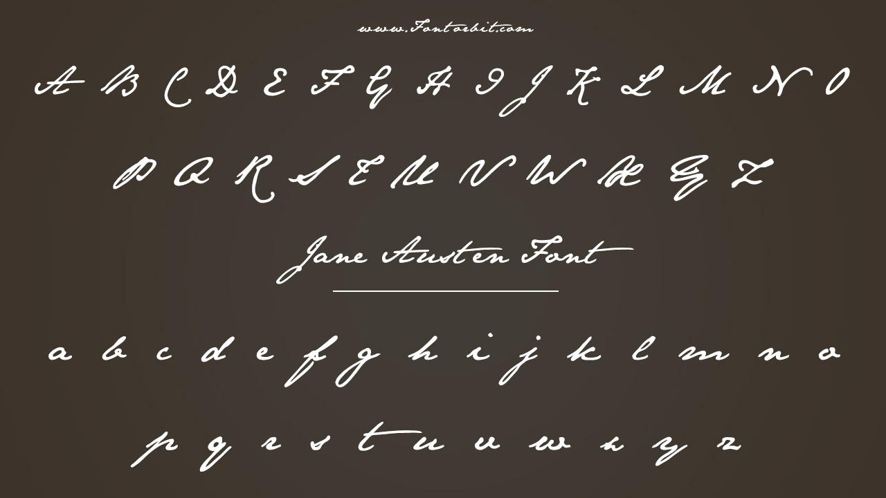 Jane Austen Font Family and Styles