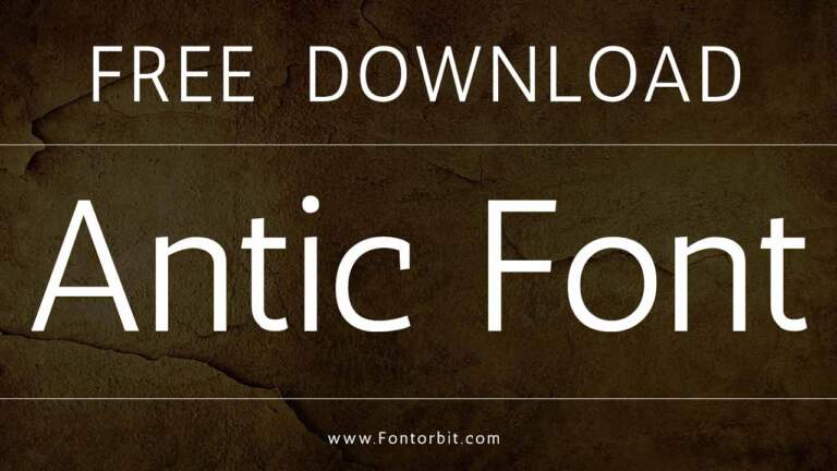 Antic Font: The Ideal Typeface For Professional Branding