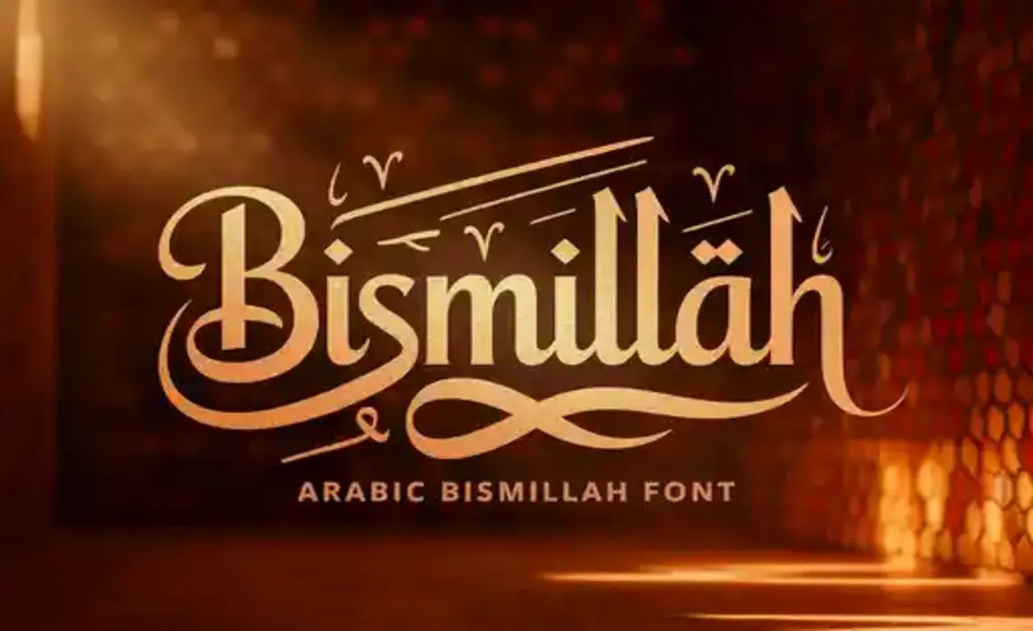 Arabic Bismillah Font