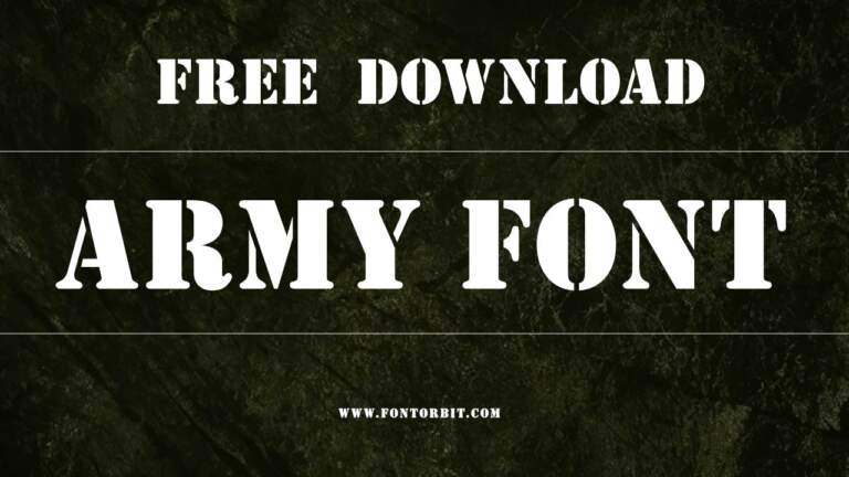 Army Font Free Download