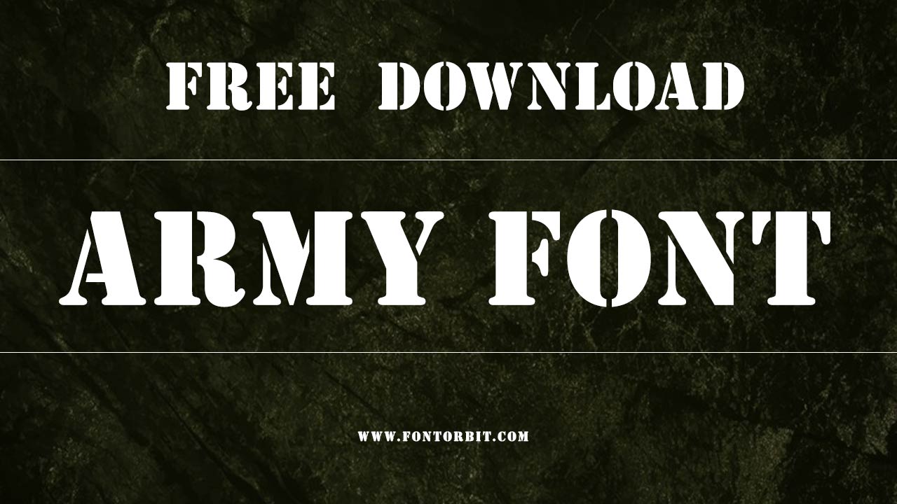 Army Font 