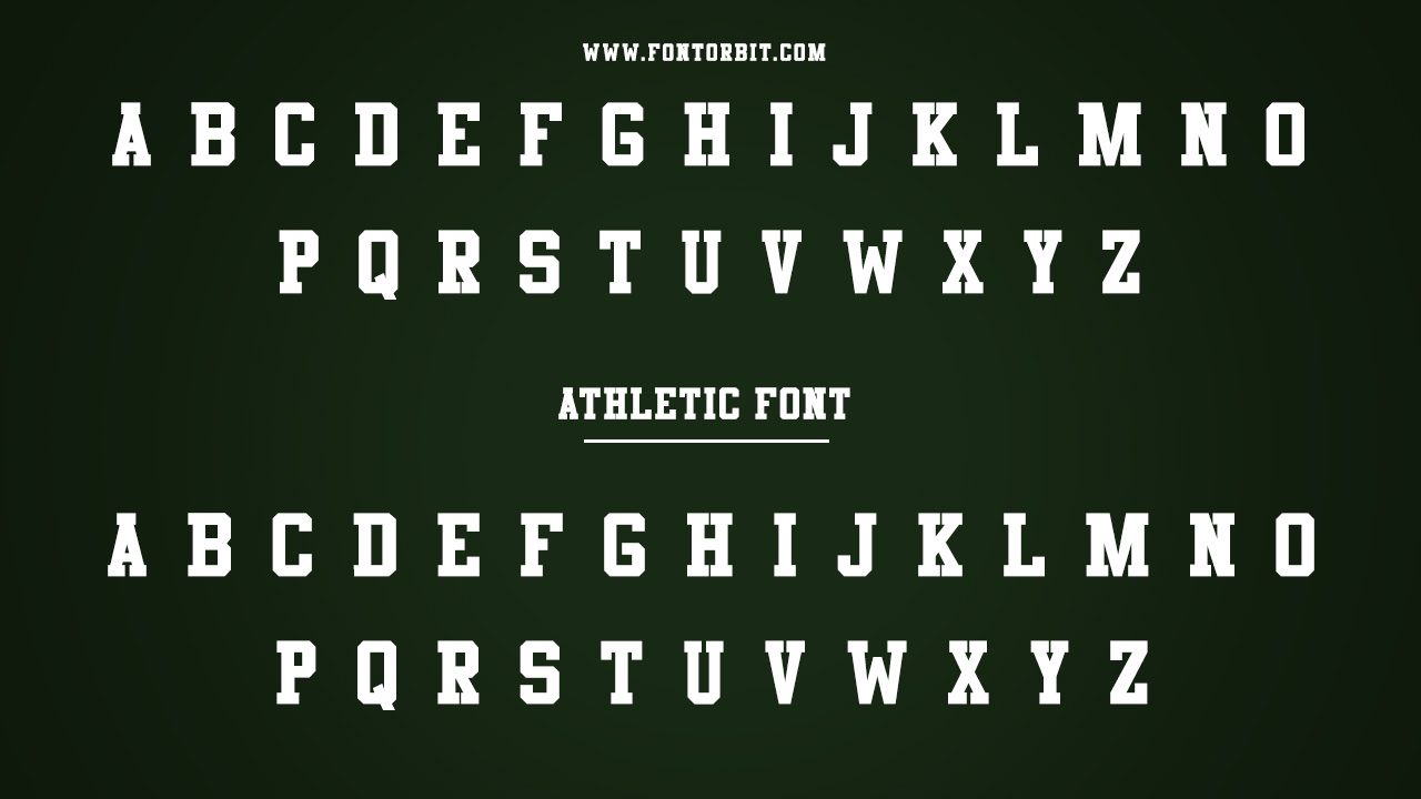 Athletic Font Family & Alternatives