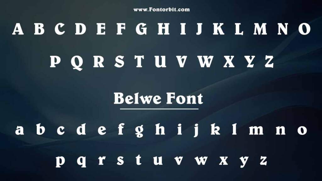 Belwe Font Perfect Typeface For Elegant Designs 