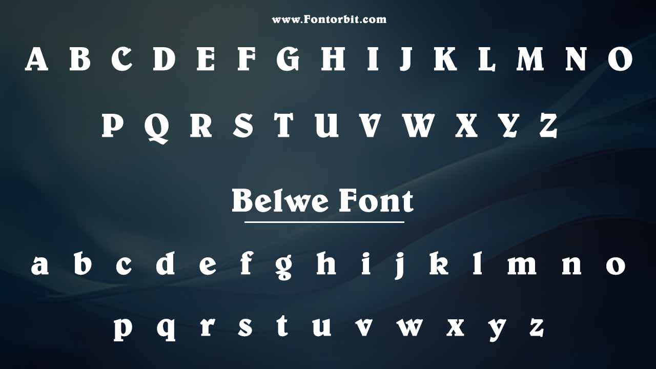 Belwe Font Style And Characteristics