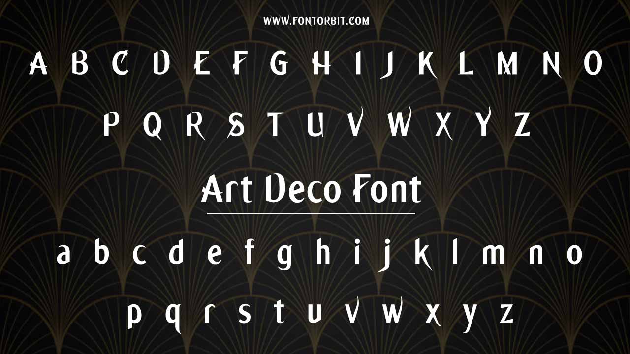 Best Art Deco Font Families
