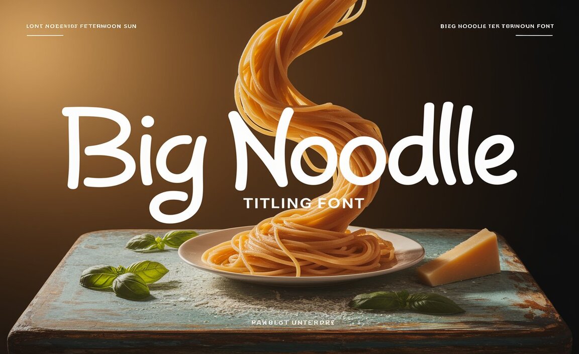 Big Noodle Titling Font Family Includes