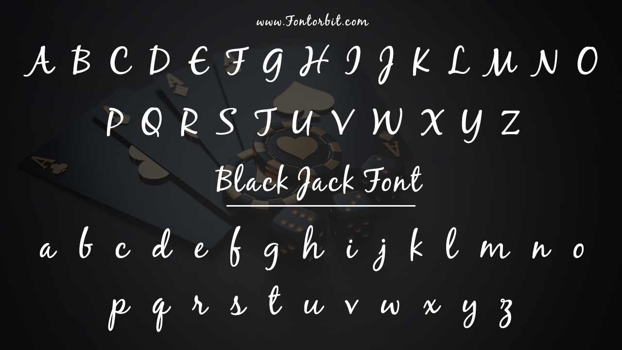 Black Jack Font Family Includes