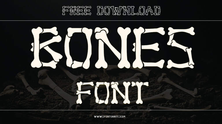An Overview Of Bones Font To Create Bold Designs