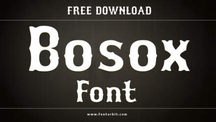 Bosox Font: A Classic Typeface For Sports Designs