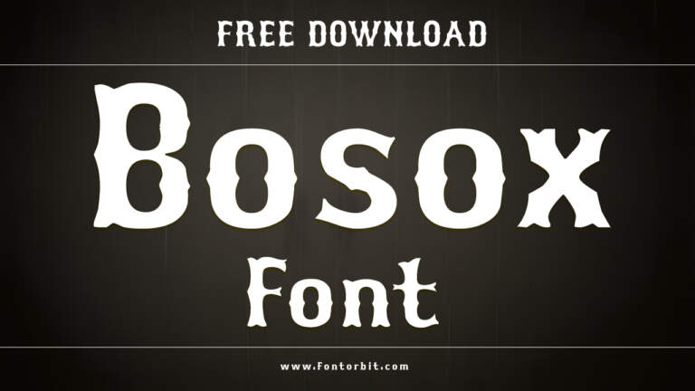 Bosox Font: A Classic Typeface For Sports Designs