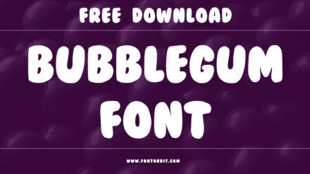 BubbleGum Font: A Playful And Upbeat Typeface