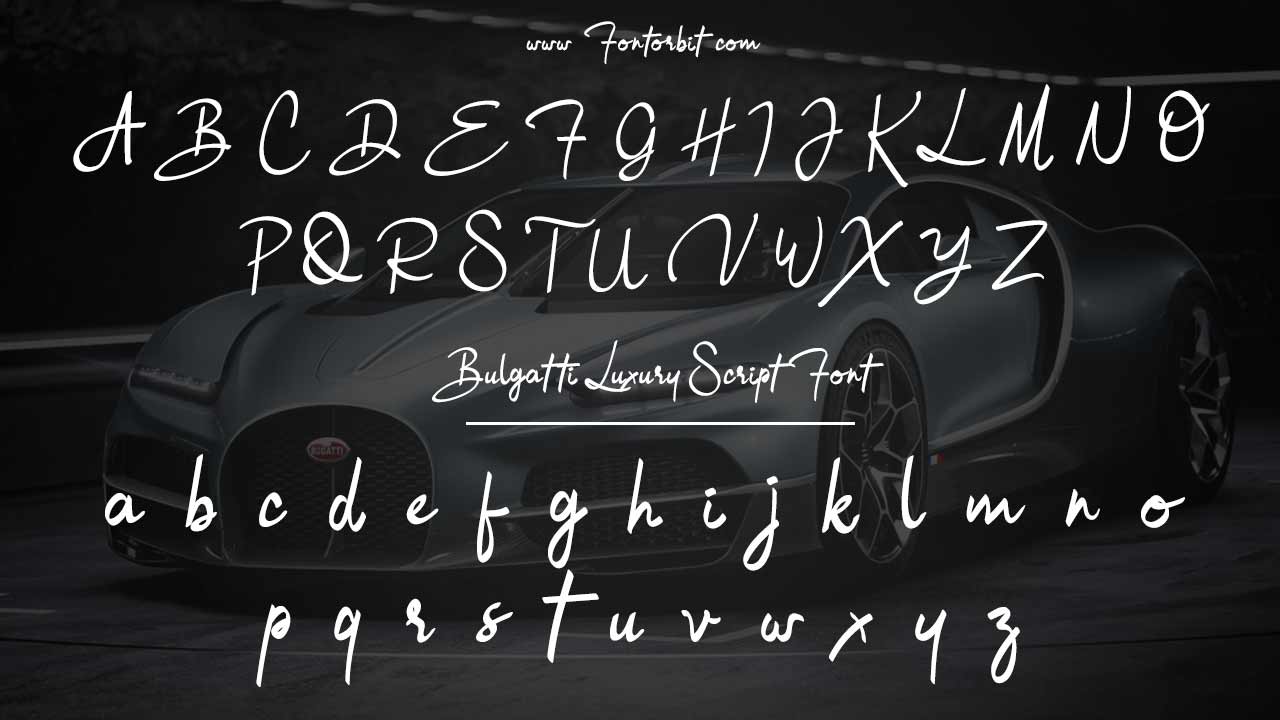 Bulgatti Luxury Script Font Family