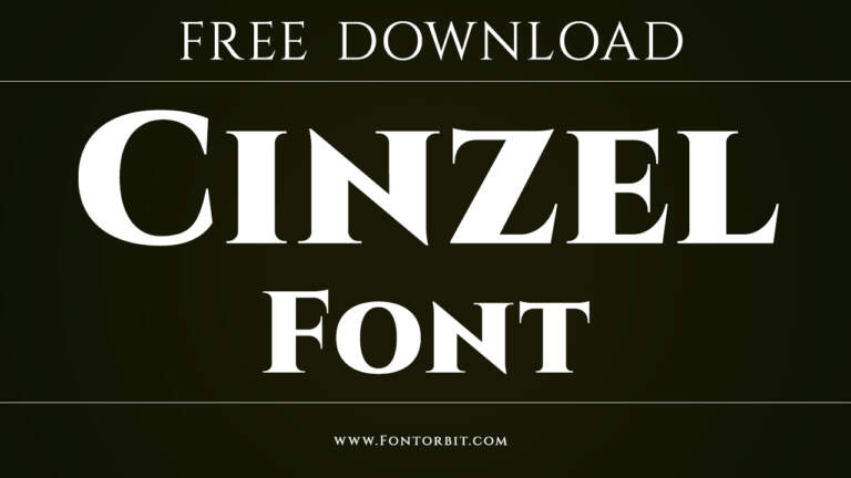 Cinzel Font Free Download