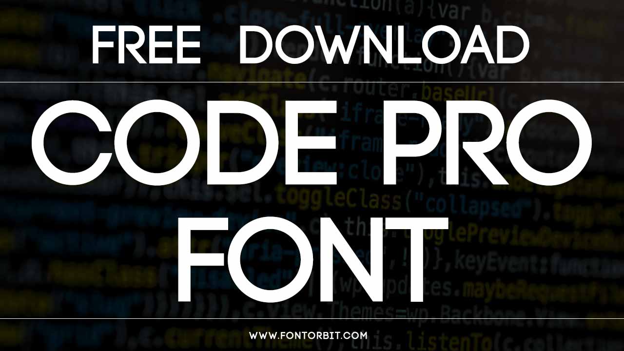 Code Pro Font