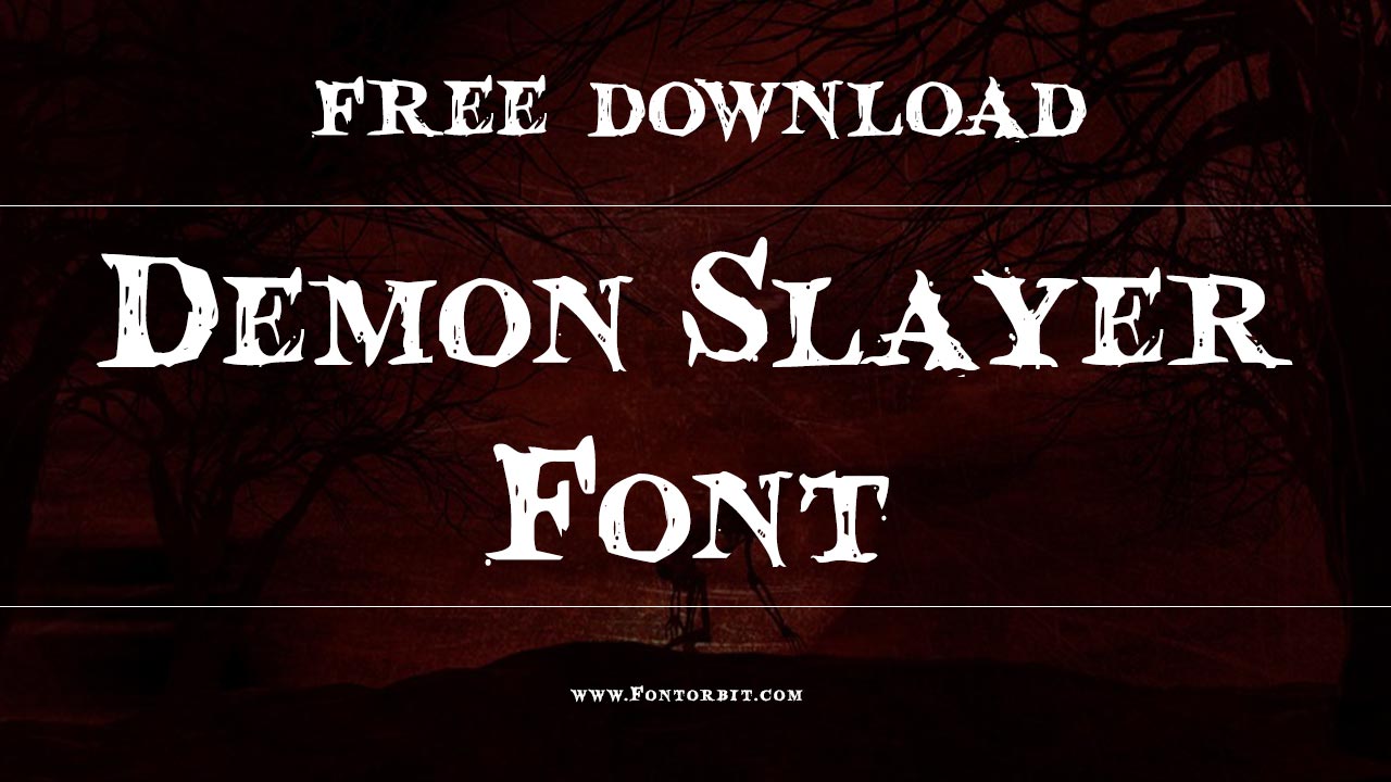 Demon Slayer Font