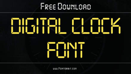 Simple Digital Clock Fonts For Easy Reading