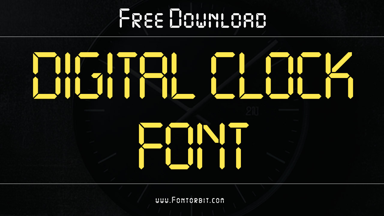 Digital Clock Font