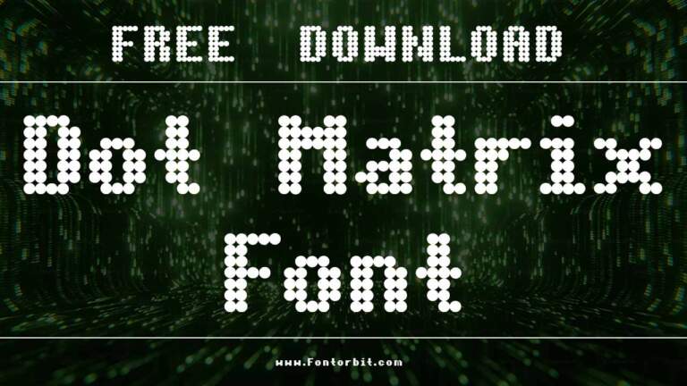 Dot Matrix Font In Design: A Comprehensive Guide