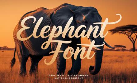 Majestic Elephant Font: Bold Designs for Creative Projects