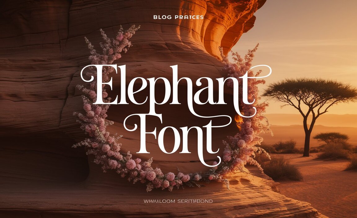 Elephant Font Family Includes