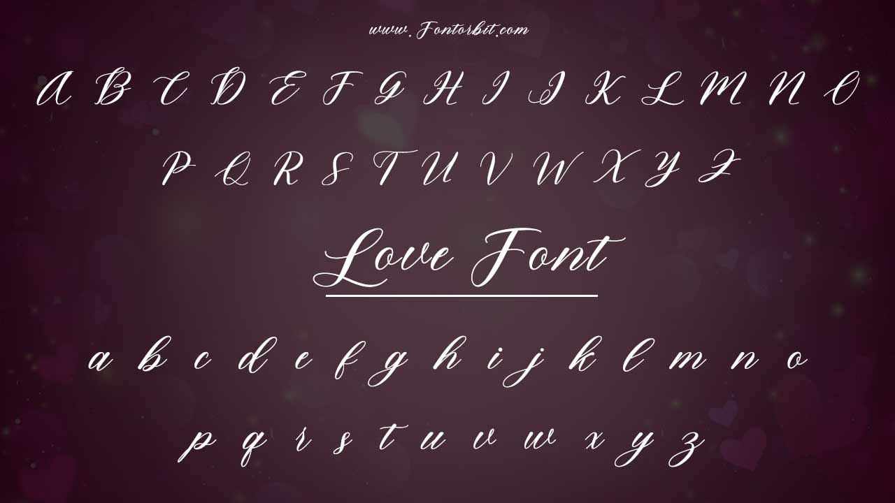 Exploring Love Font Variations