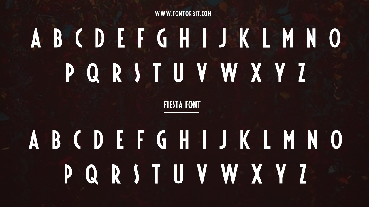 Fiesta Font Family Includes