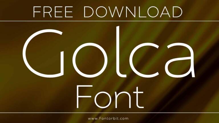 Golca Font: A Versatile Typeface For Modern Design