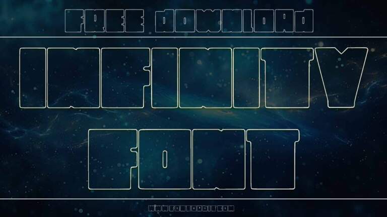 The Beauty Of Minimalism With Infinity Font